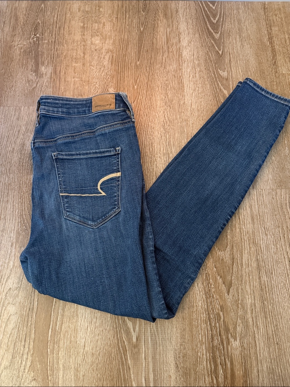 American Eagle Outfitters Dark Blue Super Stretch Skinny Jeans